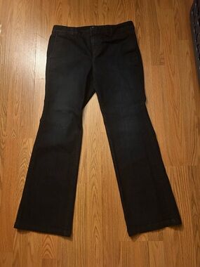 NWOT Y2K Vintage Ann Taylor Loft Modern Flare Dark Denim Jeans Sz 10p